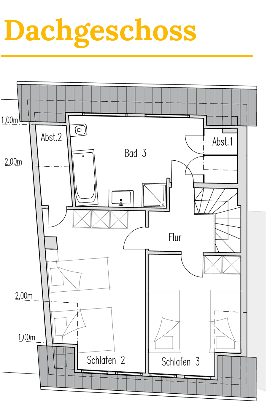 Grundriss DG – Ferienhaus Zell (Mosel)